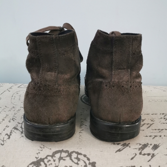 Marc New York Men's mid boots Brown pig suede - Picture 4 of 7